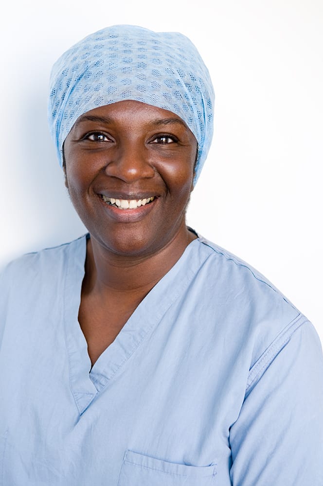 smiley healthcare portrait